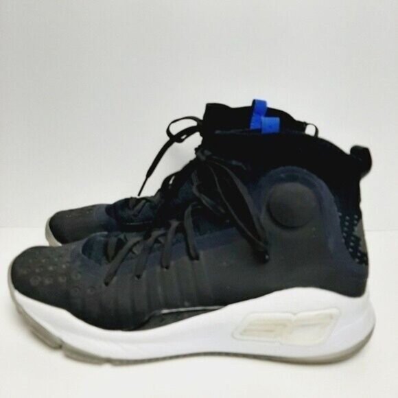 UNDER ARMOUR Curry 4 Basketball Athletic Shoes Black Youth Sz 6.5 - Picture 8 of 14
